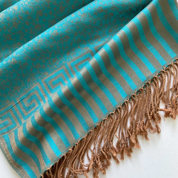 PASHMINA Scarf/Wrap 100% Pashmina EUC - Picture 7 of 7